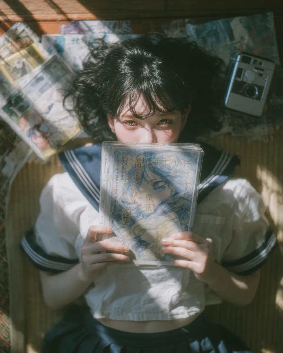 Japanese Tatami Manga Reading Portrait