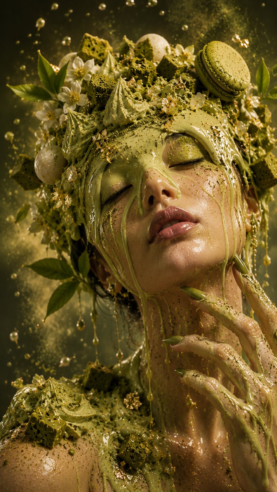 Matcha Goddess Beauty Portrait