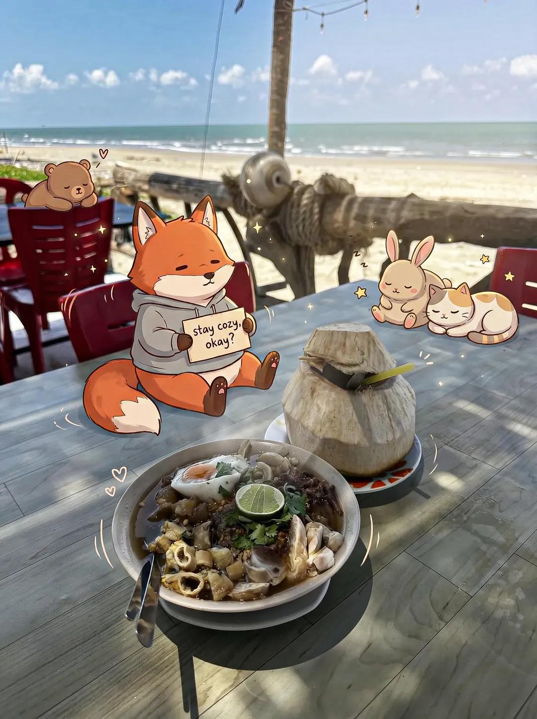 Food Photography with Doodle Characters