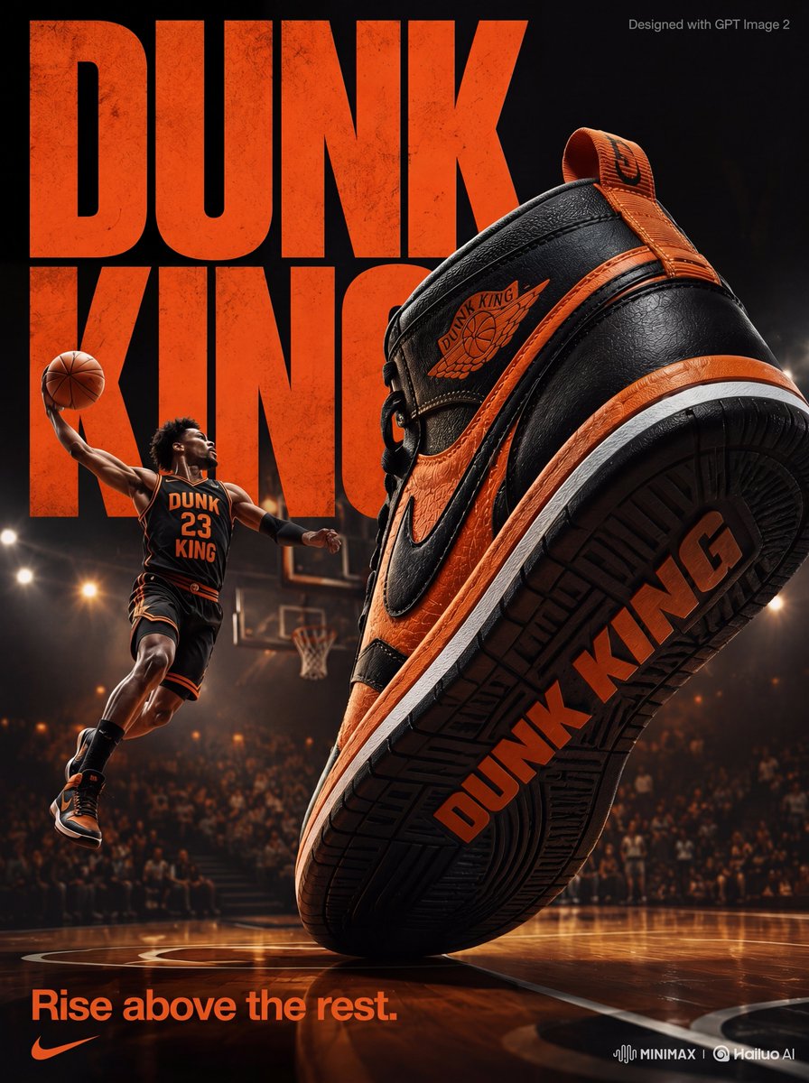 Dunk King Sneaker Hype Poster