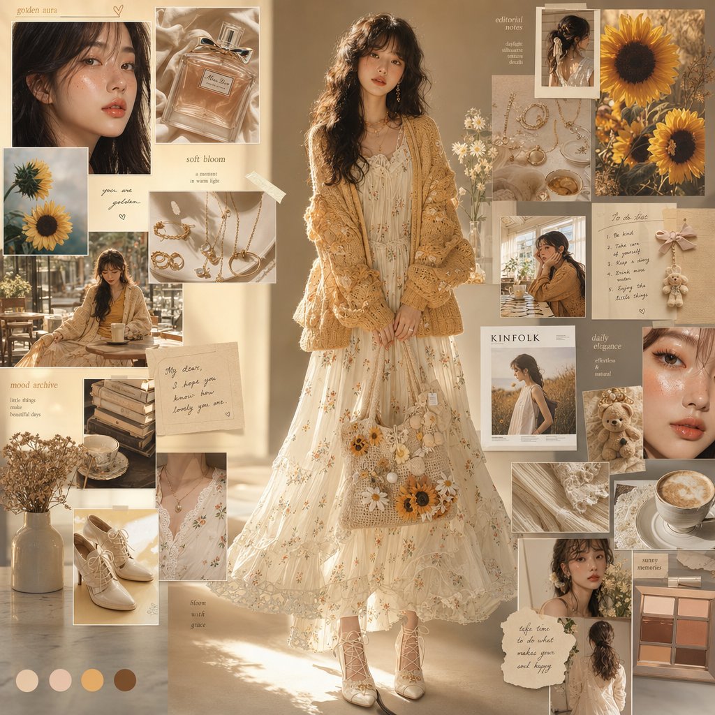 Korean Editorial Fashion Moodboard